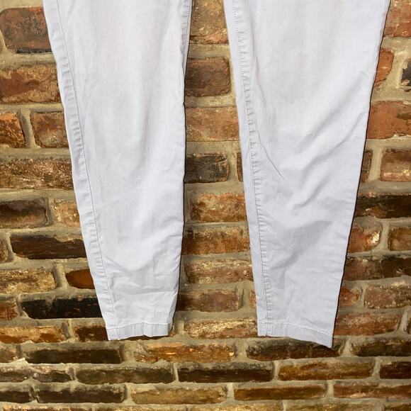 H&M LOGG Gray Flat Front Chino Skinny Ankle Khaki Pants Women's Size 4 - Picture 3 of 6